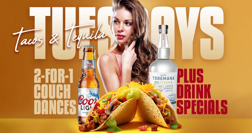 Tacos & Tequila Tuesdays at Cheerleaders Club